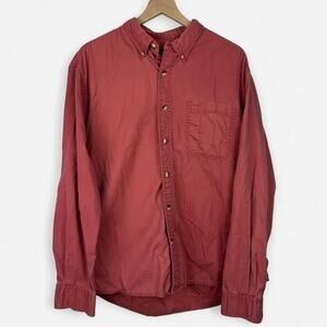 Eddie bauer faded red button down shirt